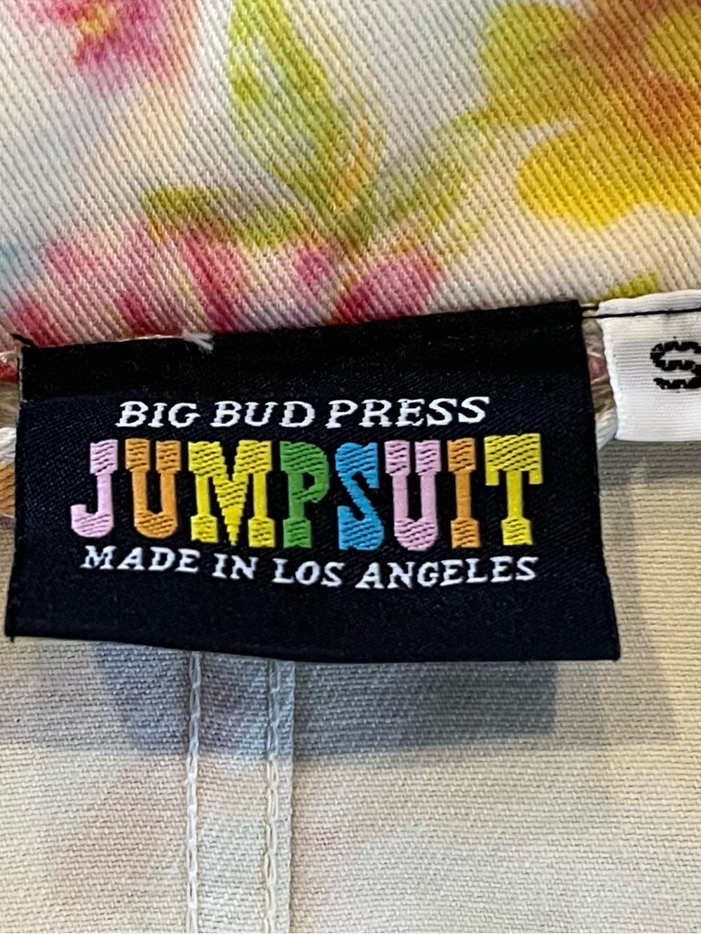 Big Bud Press Vintage Wallpaper Short Sleeve Jumpsuit Size S - Picture 3 of 8